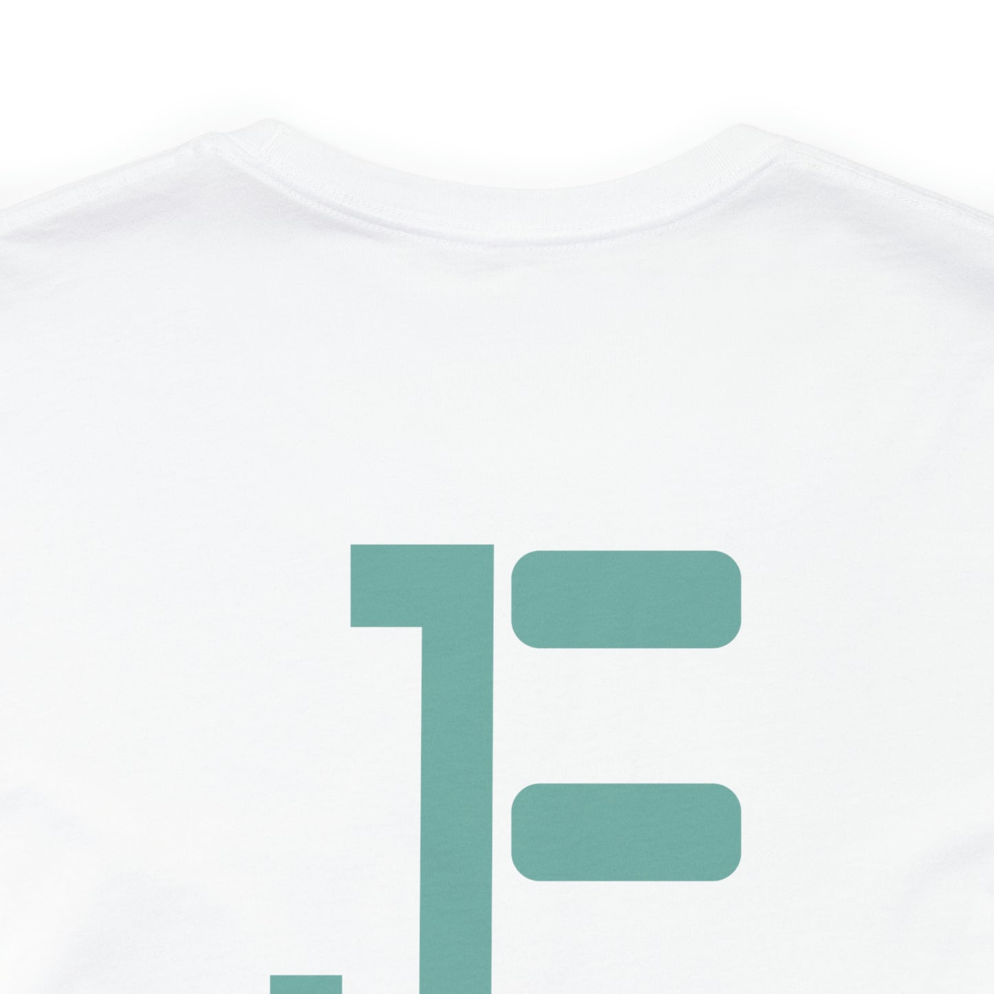 Front / Back JE Green Letter Logo Short Sleeve Tee