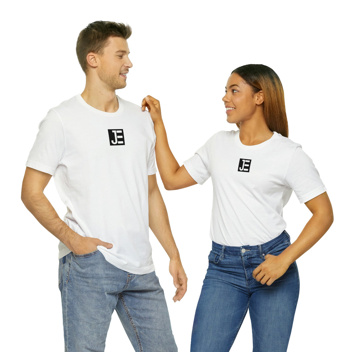 Front / Back JE Black Logo Short Sleeve Tee
