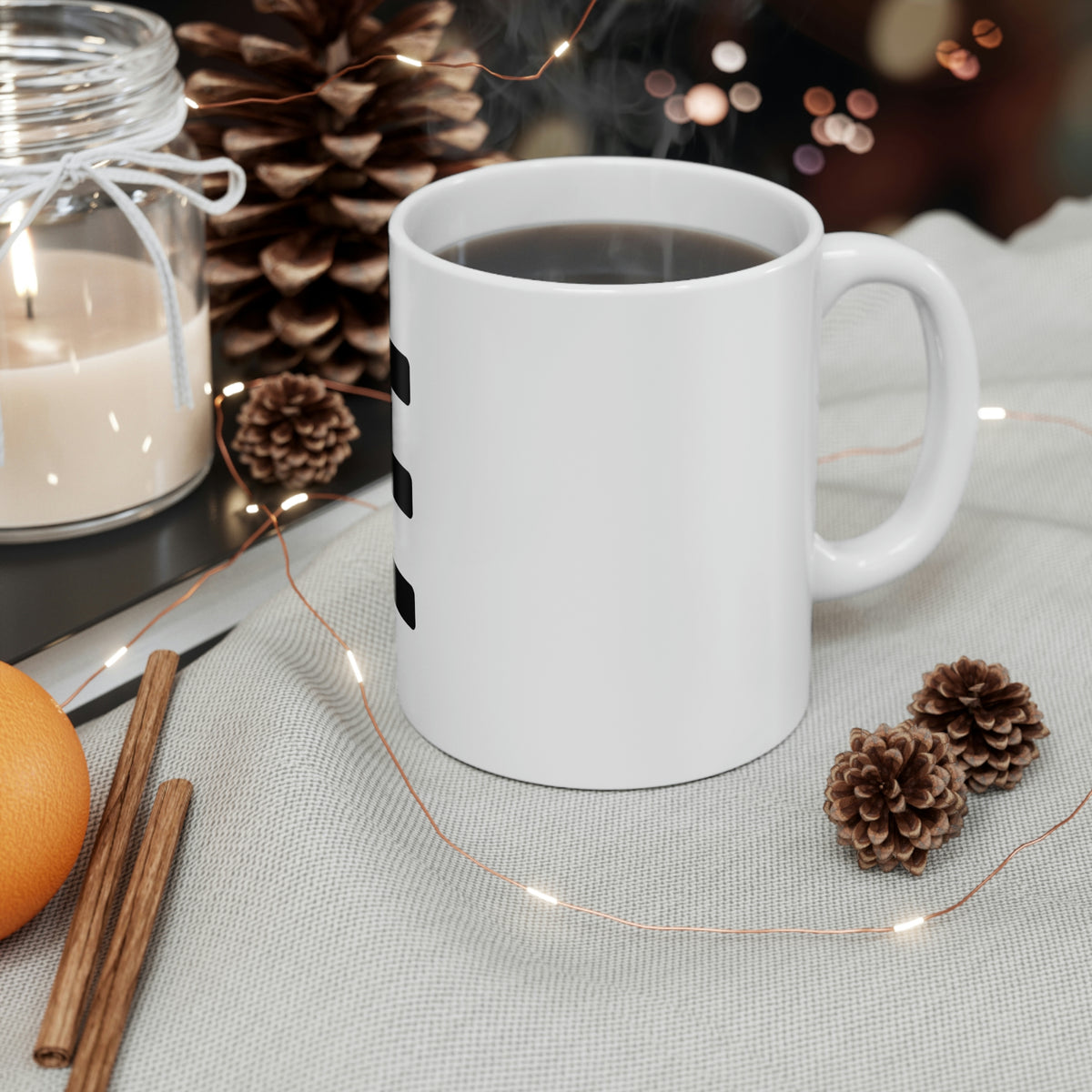 JE Black Letter Logo Mug