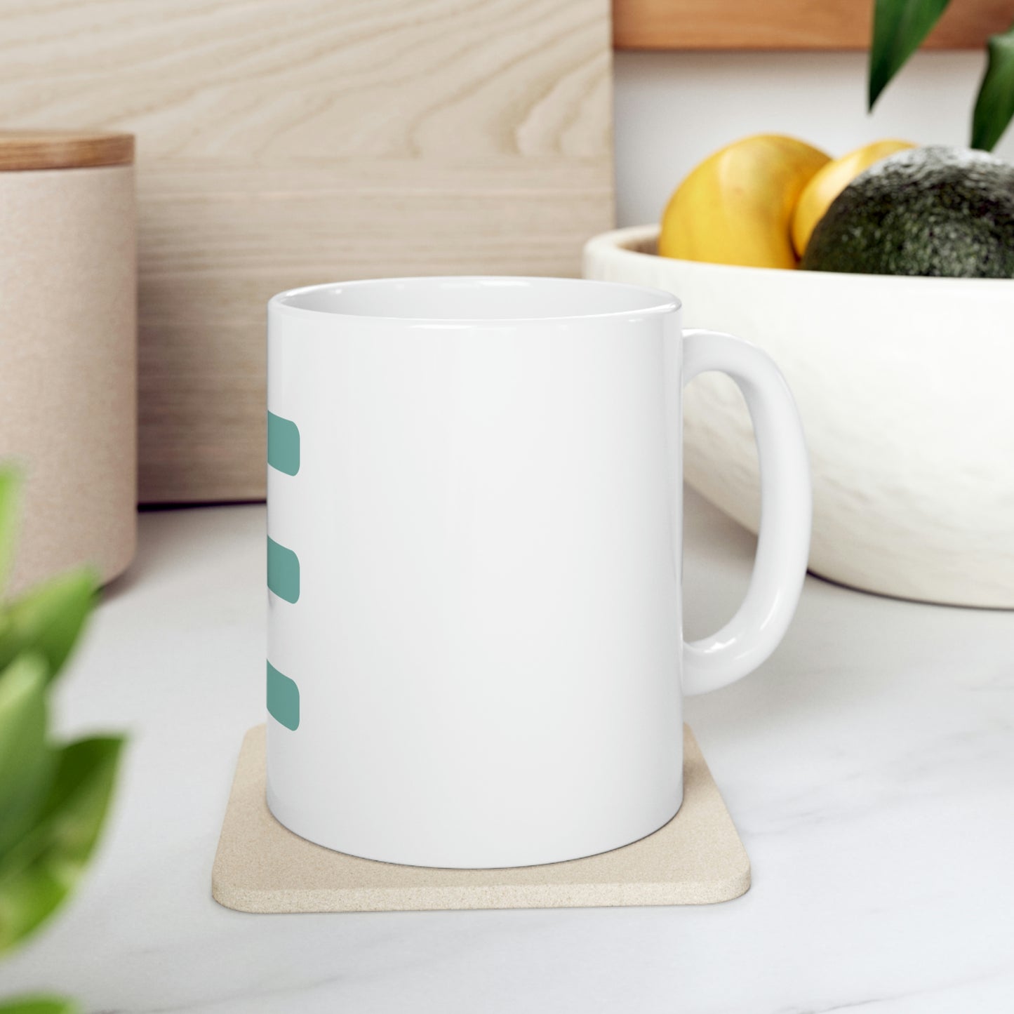 JE Green Letter Logo Mug