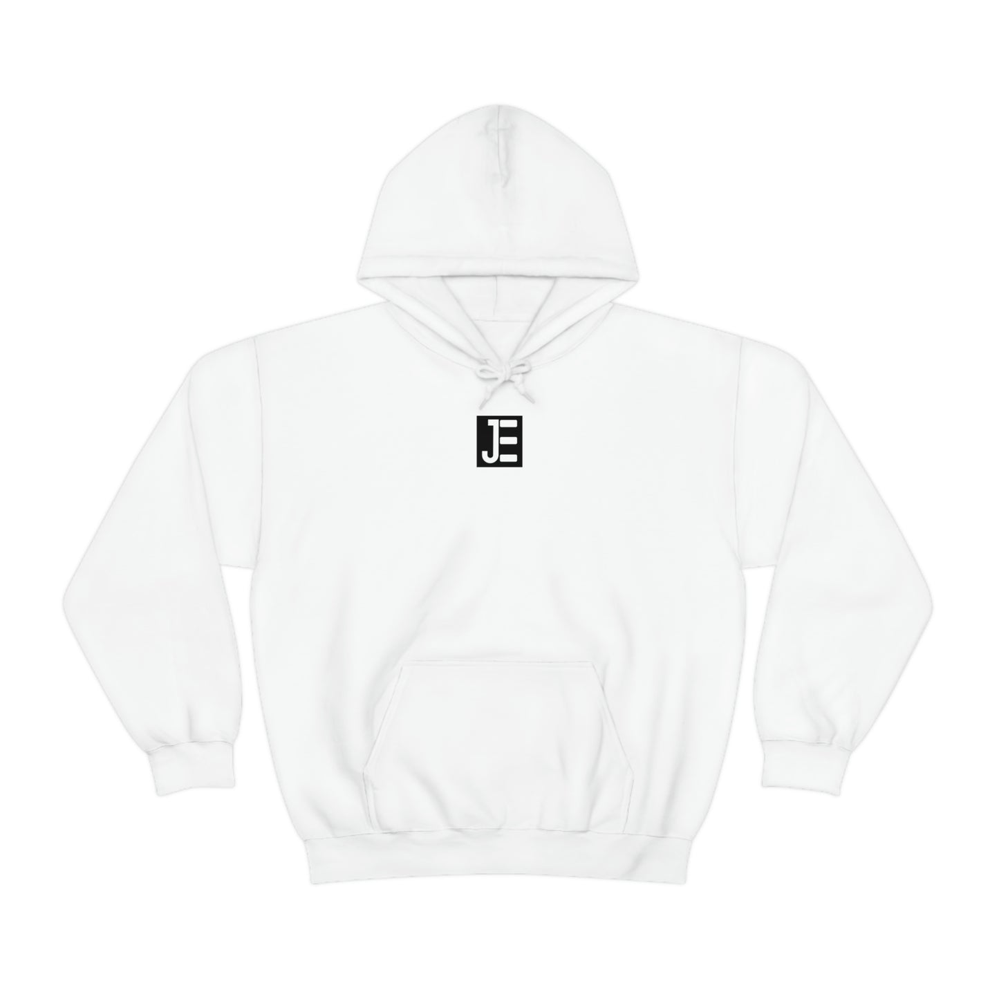 Front / Back JE Black Logo Hooded Sweatshirt