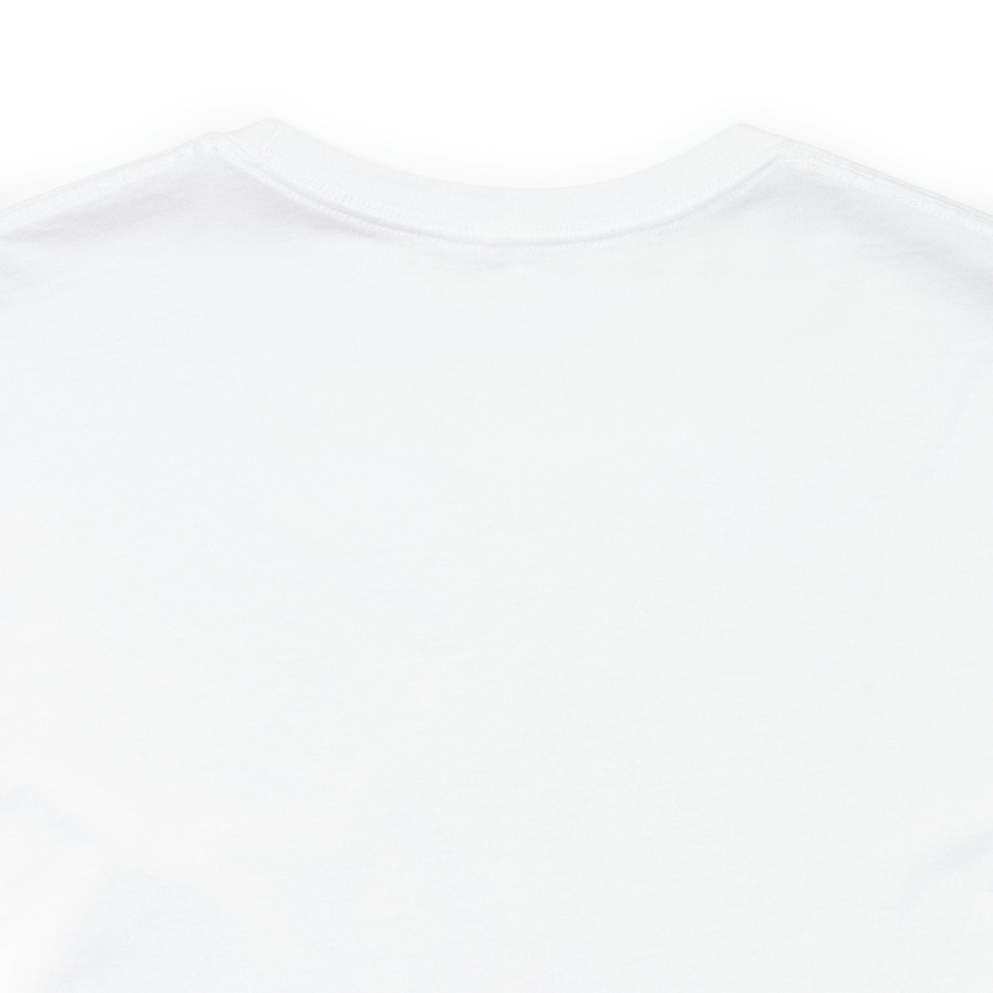 Front JE Blue Letter Logo Short Sleeve Tee