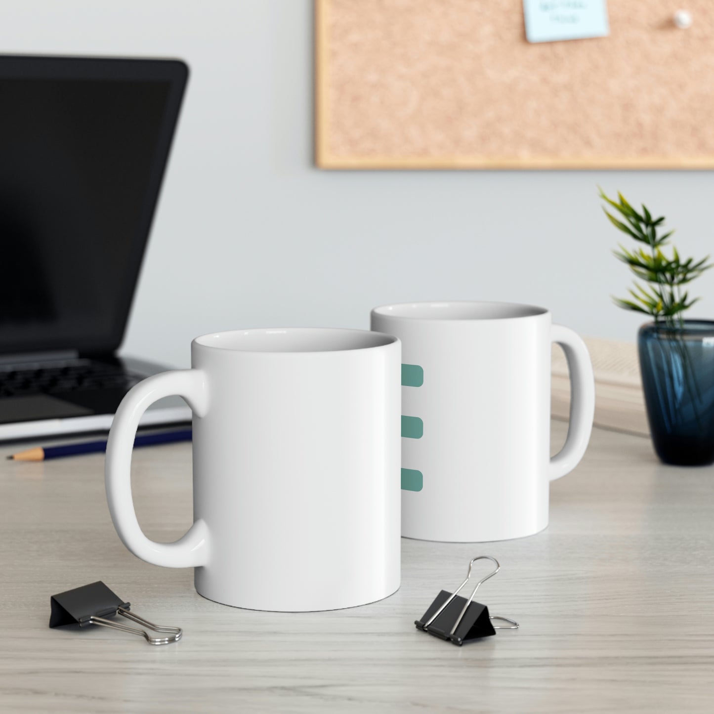 JE Green Letter Logo Mug