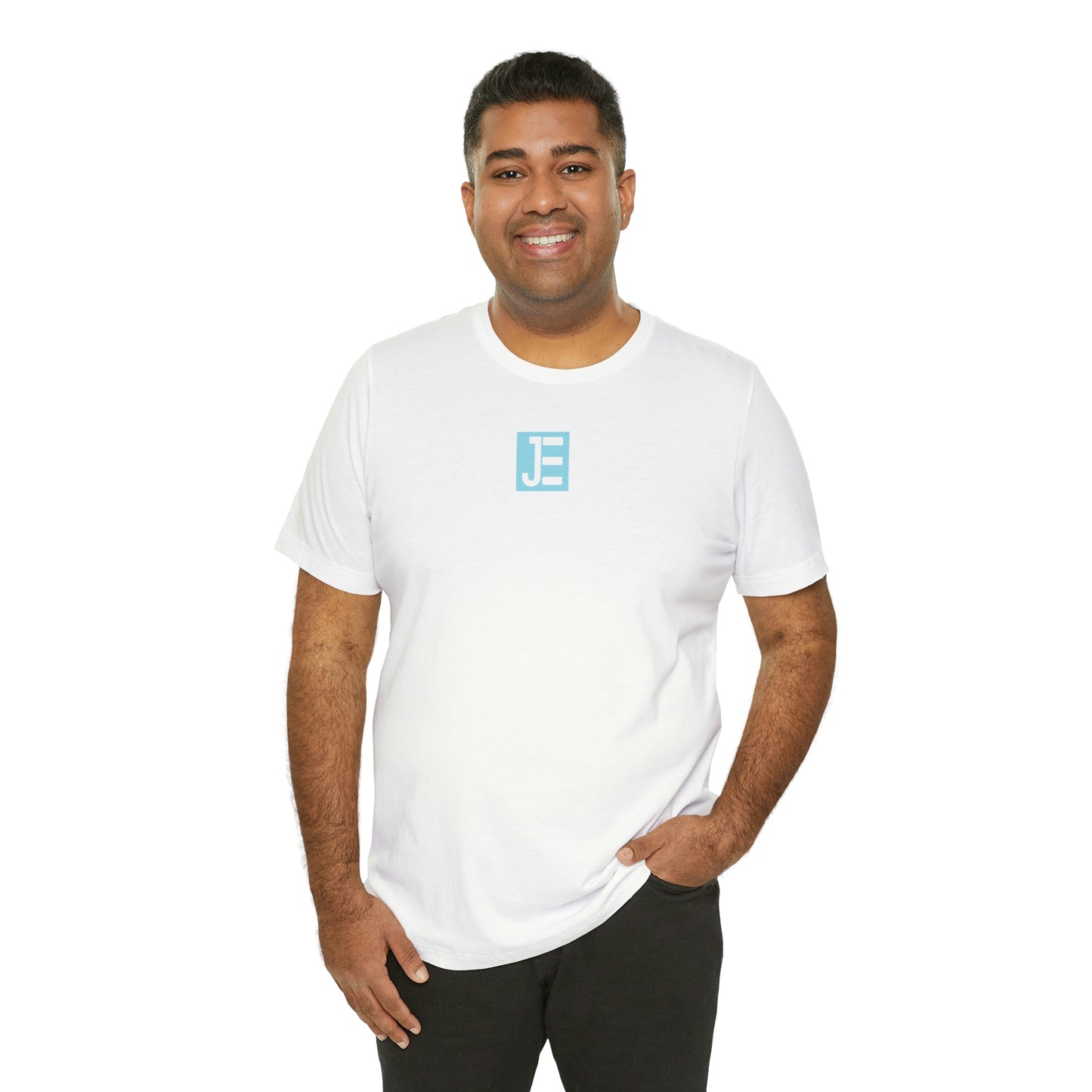 Front / Back JE Blue Logo Short Sleeve Tee
