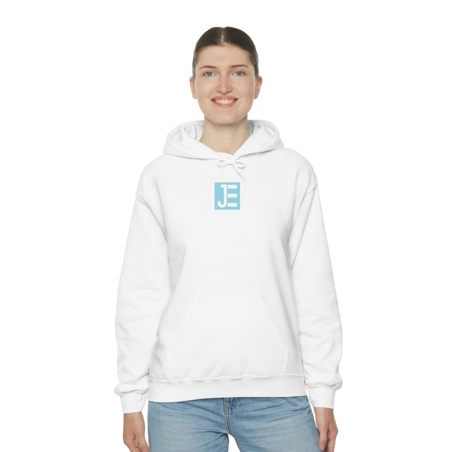 Front JE Logo Hooded Sweatshirt