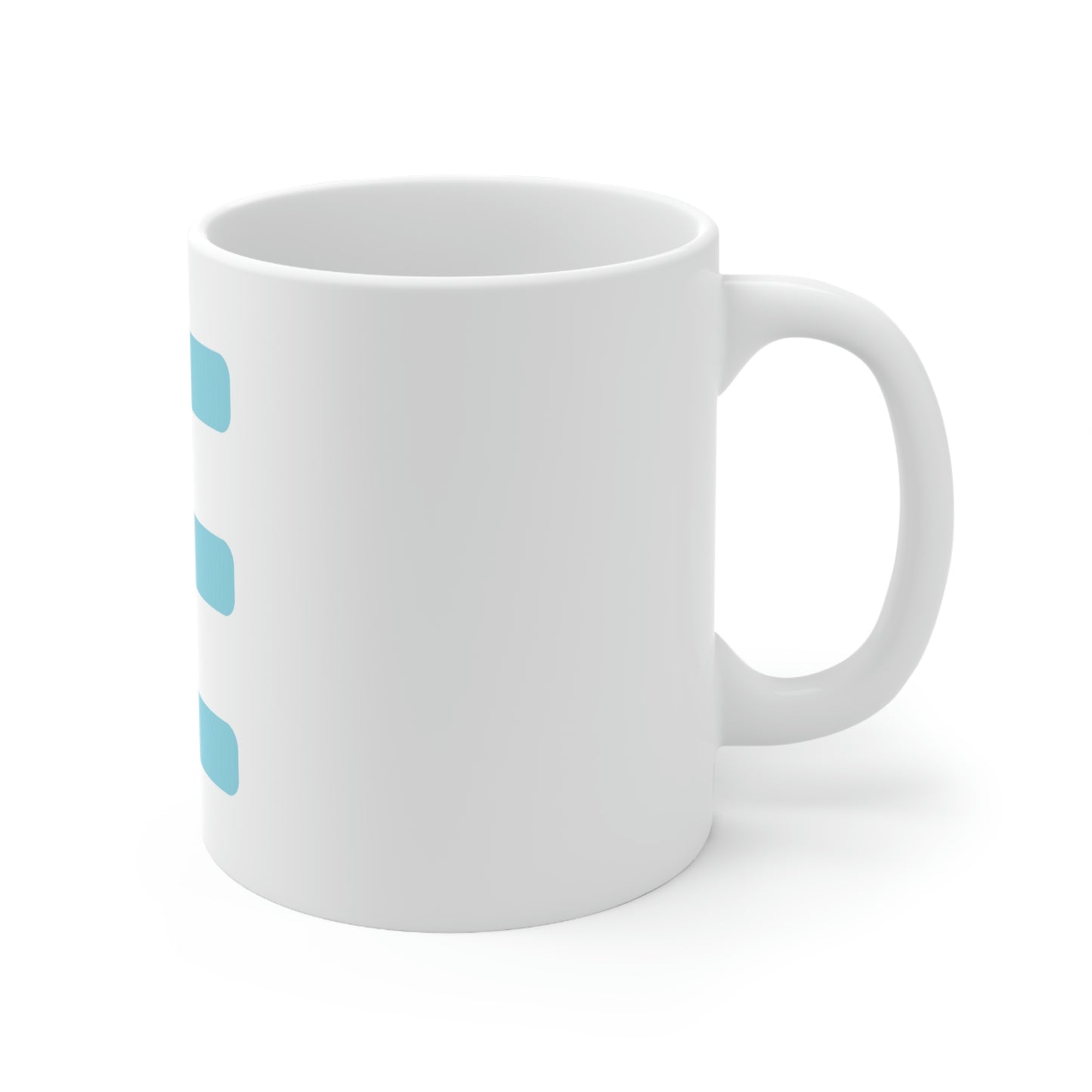 JE Blue Letter Logo Mug
