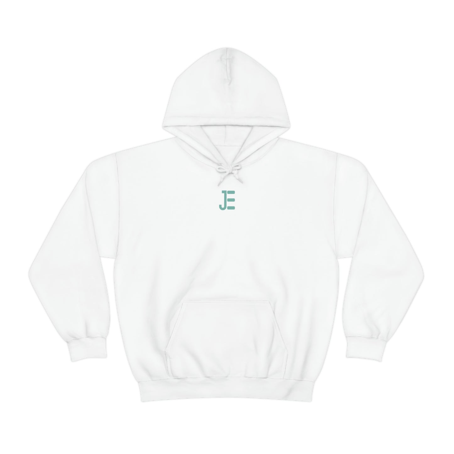 Front / Back JE Green Letter Logo Hooded Sweatshirt