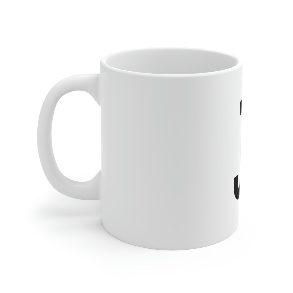 JE Black Letter Logo Mug