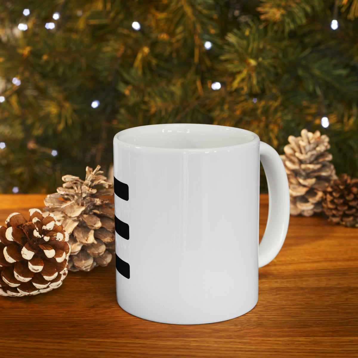 JE Black Letter Logo Mug