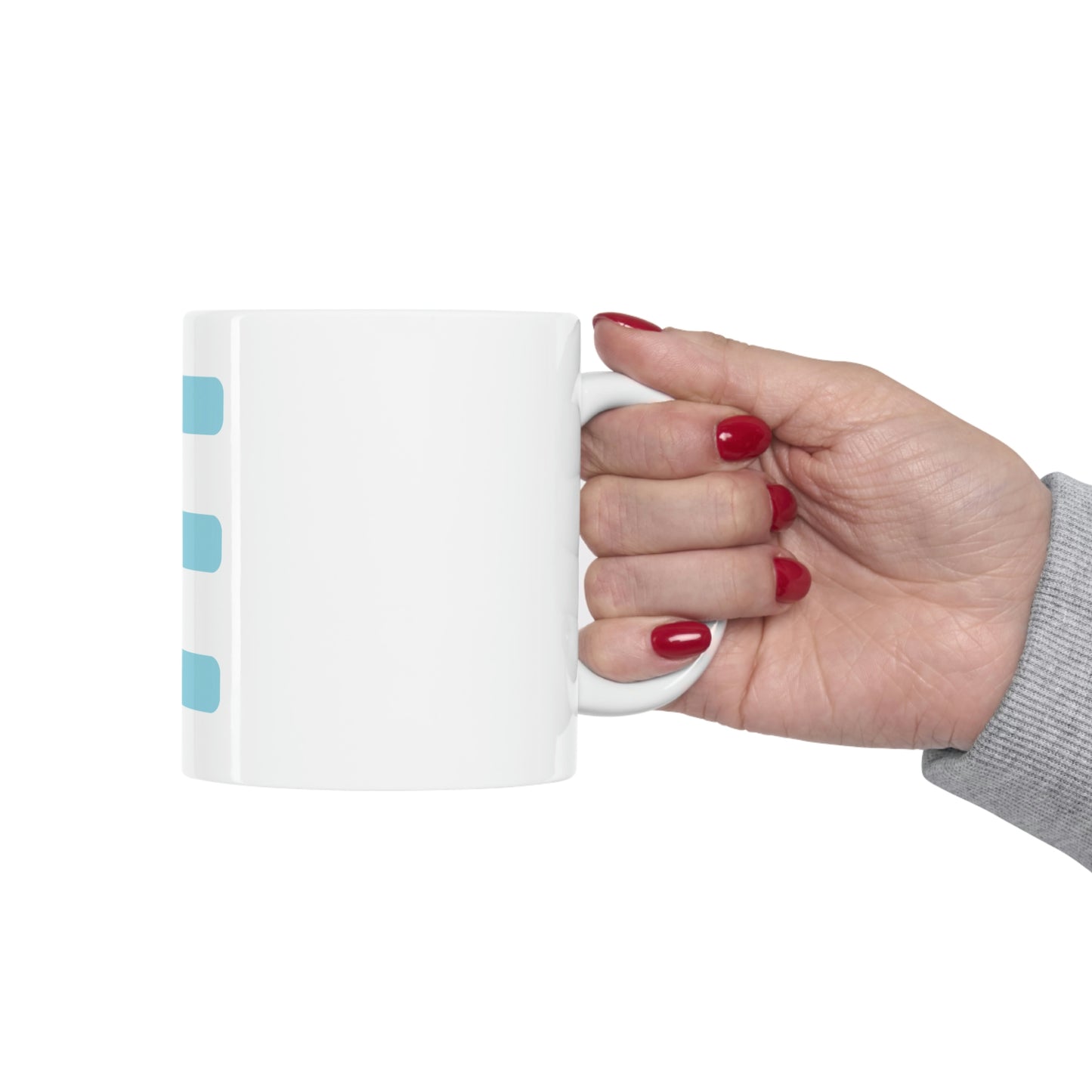 JE Blue Letter Logo Mug