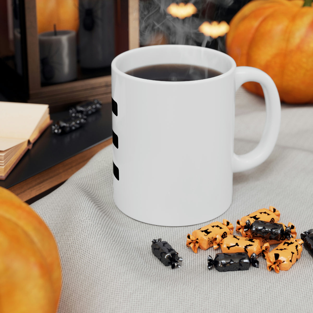 JE Black Letter Logo Mug